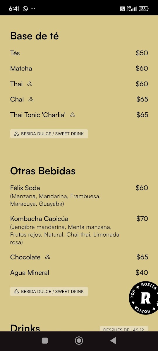 Café Rozita Menu - Image 3