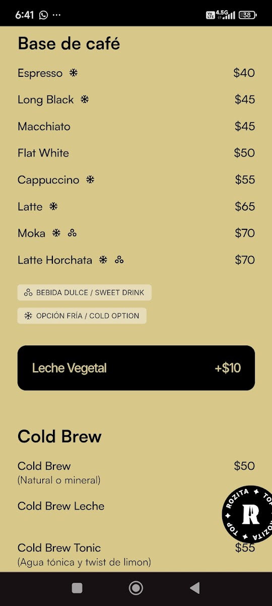 Café Rozita Menu - Image 6